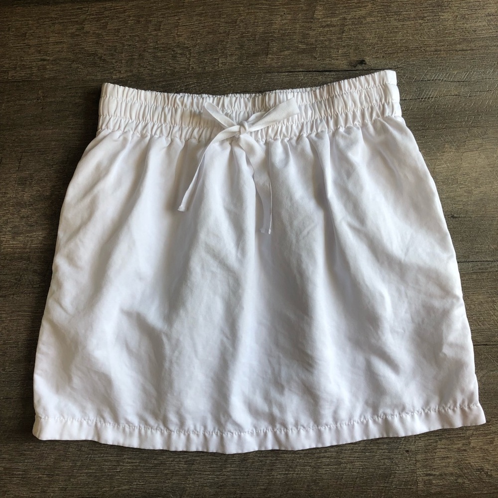 J. Crew White Mini Skirt
